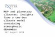 MEP and planetary climates: insights from a two-box climate model containing atmospheric dynamics Tim Jupp 26 th August 2010