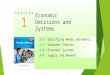 SLIDE 1 1-1 1-1Satisfying Needs and Wants 1-2 1-2Economic Choices 1-3 1-3Economic Systems 1-4 1-4Supply and Demand 1 C H A P T E R Economic Decisions and