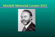 Mitchell Memorial Lecture 2015. What causes wellness? Nottingham 22 nd April 2015