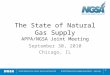The State of Natural Gas Supply APPA/NGSA Joint Meeting September 30, 2010 Chicago, IL 1