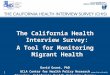 1 The California Health Interview Survey: A Tool for Monitoring Migrant Health David Grant, PhD UCLA Center for Health Policy Research Director, California