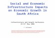 Social and Economic Infrastructure Impacts on Economic Growth in South Africa Infrastructure and Growth Conference 29-31 st May 2006 C. Kularatne The information