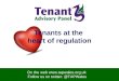 On the web  Follow us on twitter: @TAPWales Tenants at the heart of regulation