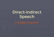 07-05-2009 B C K 1 Direct-Indirect Speech In English Grammar