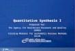 Quantitative Synthesis I Prepared for: The Agency for Healthcare Research and Quality (AHRQ) Training Modules for Systematic Reviews Methods Guide 