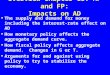 Overview-chapter 15: MP and FP: Impacts on AD u The supply and demand for money including the interest-rate effect on AD u How monetary policy affects