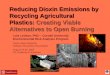 Reducing Dioxin Emissions by Recycling Agricultural Plastics: Creating Viable Alternatives to Open Burning Lois Levitan, PhD -- Cornell University Environmental