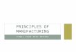 FINAL EXAM TEST REVIEW PRINCIPLES OF MANUFACTURING