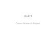 Unit 2 Career Research Project. Week of 10/15/13 Agenda Tuesday: Short Story; Intro to Career Project Wednesday: Independent Reading BYOB Thursday: Lab