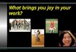 What brings you joy in your work?. Leading With Questions Presentation by Bob Tiede Inspired by the book : Leading with Questions: How Leaders Find the