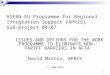 1 ASEAN-EU Programme for Regional Integration Support (APRIS) Sub-project 04/07 ISSUES AND OPTIONS FOR THE WORK PROGRAMME TO ELIMINATE NON-TARIFF BARRIERS