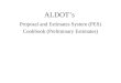 ALDOT’s Proposal and Estimates System (PES) Cookbook (Preliminary Estimates)
