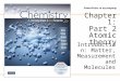 PowerPoint to accompany Chapter 1: Part 2 Atomic theory Introduction: Matter, Measurement and Molecules