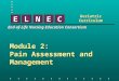 CENLE End-of-Life Nursing Education Consortium Module 2: Pain Assessment and Management Geriatric Curriculum
