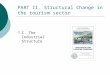 PART II. Structural Change in the tourism sector  I. The Industrial Structure