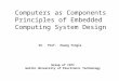 Computers as Components Principles of Embedded Computing System Design Dr. Prof. Huang Tingle Group of IIPI Guilin University of Electronic Technology