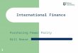 Purchasing Power Parity Bill Reese International Finance 1
