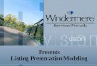 Services Nevada Presents Listing Presentation Modeling
