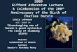 2009 Gifford Arboretum Lecture & Celebration of the 200 th Anniversary of the Birth of Charles Darwin Lúcia Lohmann will speak on “Disentangling one of