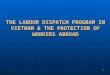 1 THE LABOUR DISPATCH PROGRAM IN VIETNAM & THE PROTECTION OF WORKERS ABROAD