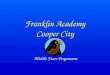 Middle Years Programme Franklin Academy Cooper City