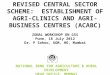 REVISED CENTRAL SECTOR SCHEME: ESTABLISHMENT OF AGRI-CLINICS AND AGRI-BUSINESS CENTRES (ACABC) ZONAL WORKSHOP ON GSS Pune, 18 July 2012 Dr. P Sahoo, AGM,