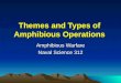 Themes and Types of Amphibious Operations Amphibious Warfare Naval Science 312