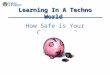 Learning In A Techno World How Safe is Your Cyberspace?