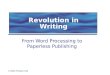 2002 Prentice Hall Revolution in Writing From Word Processing to Paperless Publishing