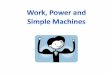 Make work easier to do by: Increasing the size of an applied force Changing the direction of an applied force Changing the distance over which a force