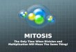 MITOSIS The Only Time When Division and Multiplication Will Mean The Same Thing!