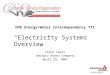 DOE Energy/Water Interdependency TTX Steve Lewis Georgia Power Company April 25, 2007 “Electricity Systems Overview”