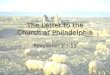 The Letter to the Church at Philadelphia Revelation 3:7-13