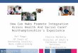 Northamptonshire Integrated Care Partnership How Can Hwbs Promote Integration Across Health And Social Care? Northamptonshire’s Experience Raf Poggi GP