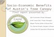 Socio-Economic Benefits of Austin’s Tree Canopy Final report presented by: Kyle Fuchshuber (Project Manager) Jerad Laxson (Asst. Project Manager) Megan