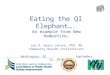 Eating the QI Elephant…. An example from New Hampshire… Lea R. Ayers LaFave, PhD, RN Community Health Institute/JSI Washington, DC September 16, 2010