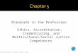© 2007 Thomson Brooks/Cole, a division of Thomson Learning Standards in the Profession: Ethics, Accreditation, Credentialing, and Multicultural/Social