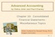 10 - 0 Advanced Accounting by Debra Jeter and Paul Chaney Chapter 10: Consolidated Financial Statements - Miscellaneous Topics Slides Authored by Hannah