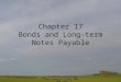 Financial Accounting Dave Ludwick, P.Eng, MBA, PMP, PhD Chapter 17 Bonds and Long-term Notes Payable