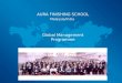 AURA FINISHING SCHOOL Malaysia/India Global Management Programme