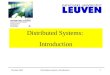 October 2005Distributed systems: Introduction1 Distributed Systems: Introduction