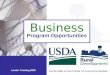 Business Program Opportunities Lender Training 2008