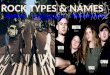 ROCK TYPES & NAMES IgneousMetamorphic Sedimentary