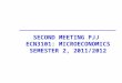 SECOND MEETING PJJ ECN3101: MICROECONOMICS SEMESTER 2, 2011/2012