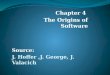 Source: J. Hoffer,J. George, J. Valacich Chapter 4 The Origins of Software