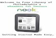 Welcome to Free Library of Philadelphia’s eReaders for Seniors Getting Started Made Easy… 1