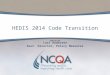 Lori Andersen Asst. Director, Policy Measures HEDIS 2014 Code Transition
