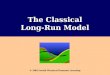The Classical Long-Run Model © 2003 South-Western/Thomson Learning