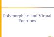 Slide 1 Polymorphism and Virtual Functions. Slide 2 Learning Objectives  Virtual Function Basics  Late binding  Implementing virtual functions  When
