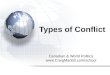 Types of Conflict Canadian & World Politics 